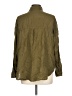 Zara Solid Green Long Sleeve Button-Down Shirt Size L - photo 2