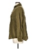 Zara Solid Green Long Sleeve Button-Down Shirt Size L - photo 5