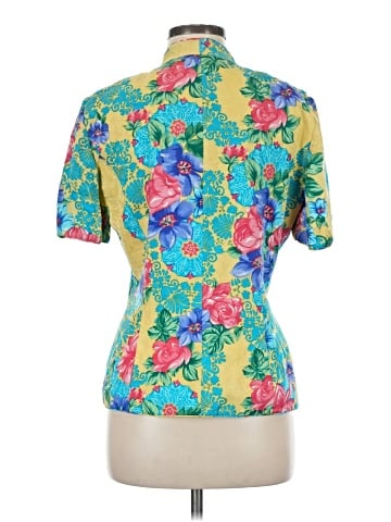 Safe Silk by Adrianna Papell Short Sleeve Blouse (view 2)