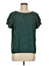 Shein 100% Polyester Teal Short Sleeve Blouse Size 6 - photo 1