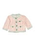 Jupon 100% Acrylic Tweed Pink Jacket Size 2T - photo 1