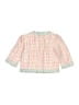 Jupon 100% Acrylic Tweed Pink Jacket Size 2T - photo 2