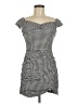 Zara Basic Houndstooth Black Casual Dress Size M - photo 1