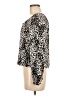 Scoop 100% Rayon Animal Print Multi Color Ivory Long Sleeve Blouse Size M - photo 5