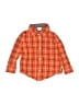 Gymboree 100% Cotton Plaid Orange Long Sleeve Button-Down Shirt Size 18-24 mo - photo 1