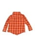 Gymboree 100% Cotton Plaid Orange Long Sleeve Button-Down Shirt Size 18-24 mo - photo 2