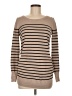 Lety & Me Stripes Tan Pullover Sweater Size M - photo 1
