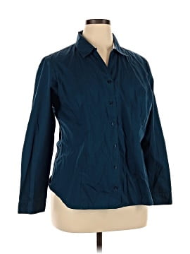Christopher & Banks 3/4 Sleeve Button Down Shirt