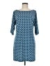 Leota Polka Dots Blue Casual Dress Size M - photo 1