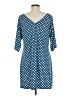 Leota Polka Dots Blue Casual Dress Size M - photo 2