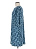 Leota Polka Dots Blue Casual Dress Size M - photo 5