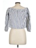 American Threads Blue 3/4 Sleeve Blouse Size L - photo 2