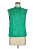 MNG Green Sleeveless Blouse Size 6 - photo 1