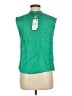 MNG Green Sleeveless Blouse Size 6 - photo 2