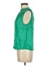 MNG Green Sleeveless Blouse Size 6 - photo 5
