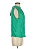 MNG Green Sleeveless Blouse Size 6 - photo 4