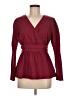 Shein Burgundy Long Sleeve Blouse Size 6 - photo 1