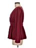 Shein Burgundy Long Sleeve Blouse Size 6 - photo 5