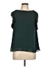 H&M 100% Polyester Green Short Sleeve Blouse Size 10 - photo 1