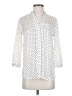 The Limited Polka Dots Ivory 3/4 Sleeve Button-Down Shirt Size XS - photo 1