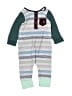 Rags Color Block Teal Long Sleeve Onesie Size 3-6 mo - photo 1