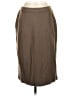 St. John Collection Solid Brown Casual Skirt Size 4 - photo 1