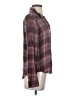 Paige 100% Viscose Plaid Burgundy Long Sleeve Button-Down Shirt Size S - photo 4