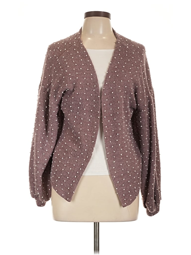 Pre-owned Flower & Feather Kimono In Brown