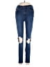 Free People Hearts Blue Jeans Size 24 waist - photo 1