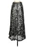 Boston Proper 100% Polyester Stars Silver Formal Skirt Size 0 - photo 2