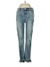 Free People Hearts Blue Jeans Size 27 waist - photo 1
