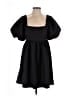 Line & Dot Solid Black Casual Dress Size S - photo 1