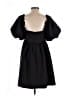 Line & Dot Solid Black Casual Dress Size S - photo 2