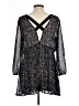 Bongo 100% Polyester Stars Black Cocktail Dress Size L - photo 2