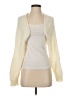 Shein 100% Acrylic Ivory Cardigan Size 2 - photo 1