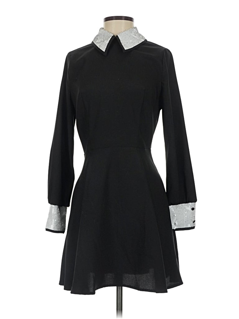 Pre-owned Bebe Casual Dress In Black