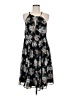 Torrid 100% Polyester Floral Black Casual Dress Size Med Plus (00) - photo 1