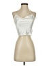 Shein 100% Polyester Silver Sleeveless Top Size S - photo 1