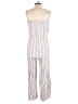Drew Stripes White Jumpsuit Size L - photo 2