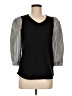 Chico's Black 3/4 Sleeve Top Size Med (1) - photo 1