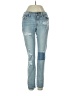 Lucky Brand Color Block Blue Jeans Size 00 - photo 1