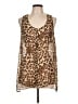Wishful Park Brown Sleeveless Blouse Size L - photo 1