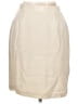 Due Per Due 100% Silk Solid Ivory Silk Skirt Size 10 (petite) - photo 1