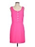Assorted Brands 100% Polyester Solid Pink Casual Dress Size L - photo 1