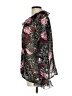 Claudia Richard 100% Polyester Floral Black Long Sleeve Blouse Size L - photo 5