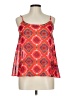 Staccato 100% Polyester Red Sleeveless Blouse Size L - photo 1