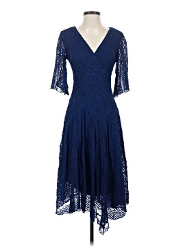 Adrianna Papell 100% Polyester Blue Cocktail Dress Size 4