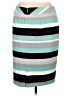 Nine West Stripes Teal Casual Skirt Size 16 - photo 2