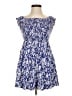 Express 100% Rayon Blue Casual Dress Size XS - photo 1