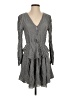1.State 100% Rayon Stripes Gray Casual Dress Size S - photo 1